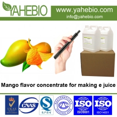 e-sıvı için kullanılan yüksek yoğunluklu mango lezzeti